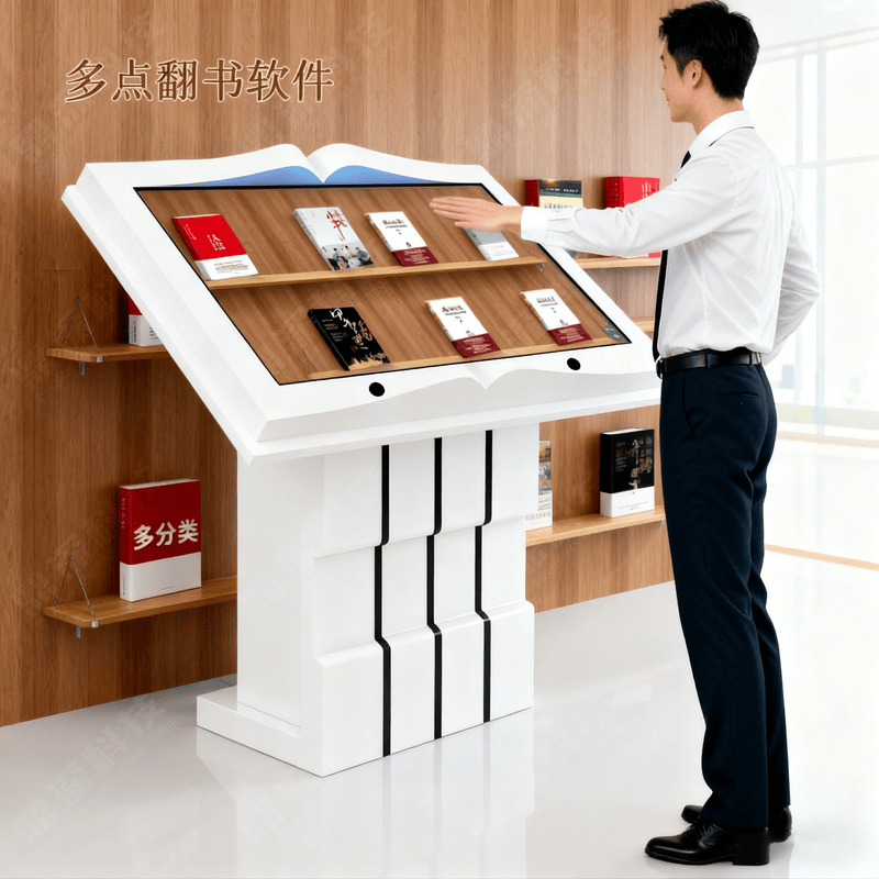电子翻书一体机互动展示场景 电子翻书一体机互动展示场景