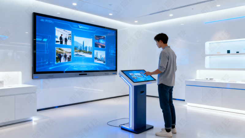 展厅飞屏互动效果图