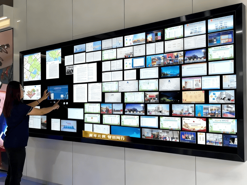 动态流动照片墙软件｜智慧展厅互动墙｜互动展示魔墙软件