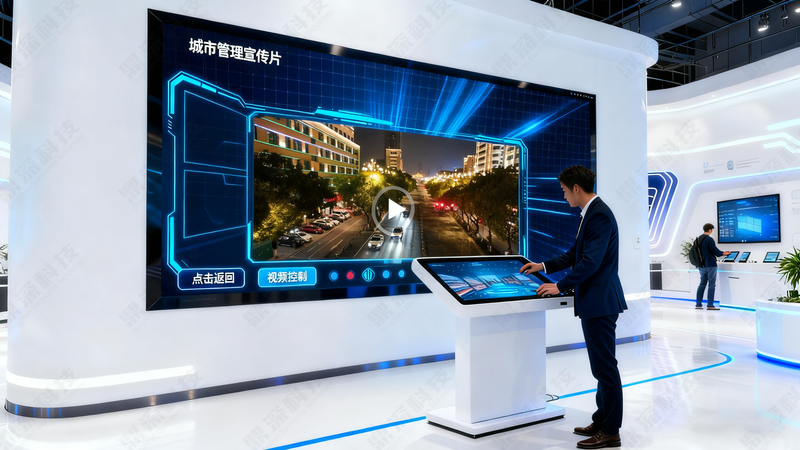 隔空飞屏互动软件｜展厅多屏隔空投屏互动展示软件