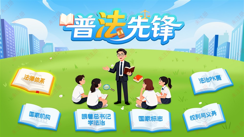 法治展厅多媒体互动|普法先锋互动软件|法治教育基地解决方案