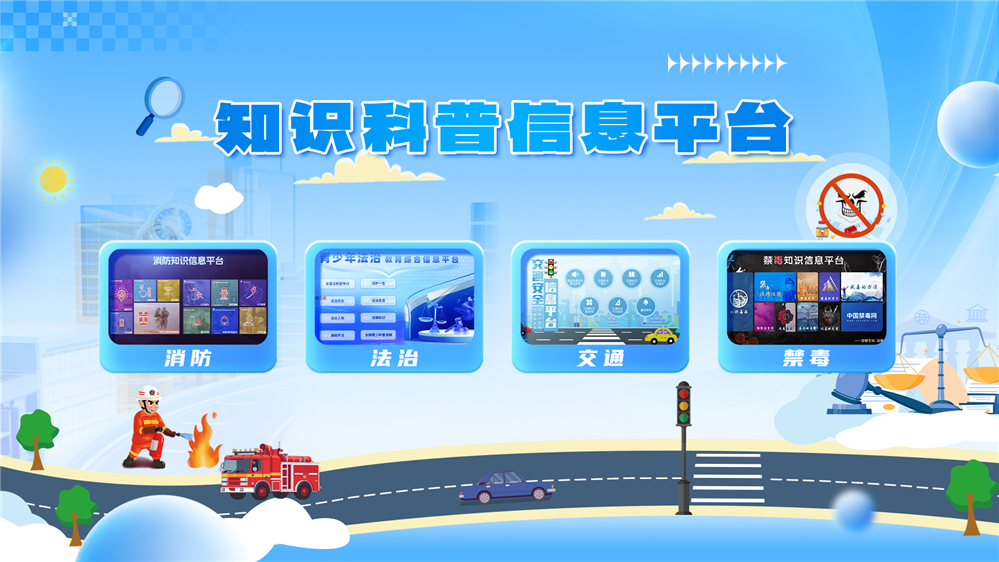 综合知识科普信息平台 安全知识及法律法规互动学习系统